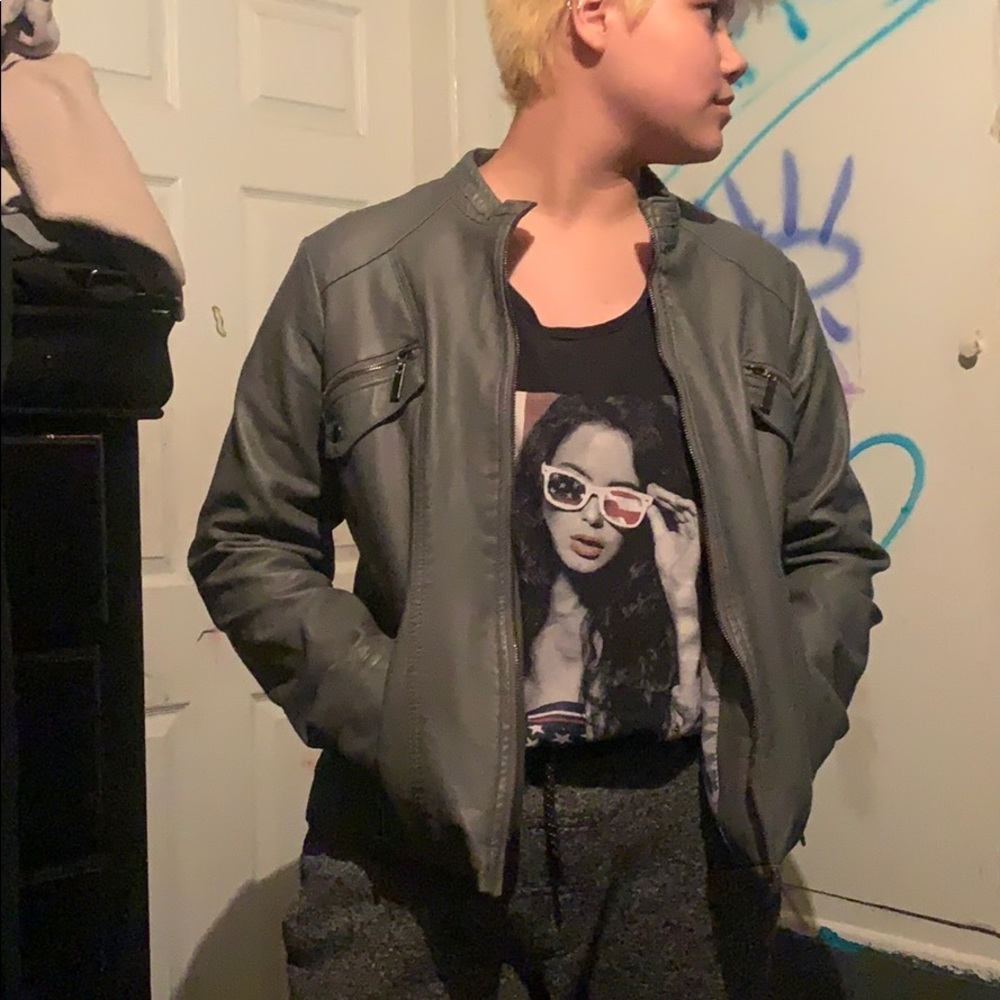 Phaux leather jacket hardly worn